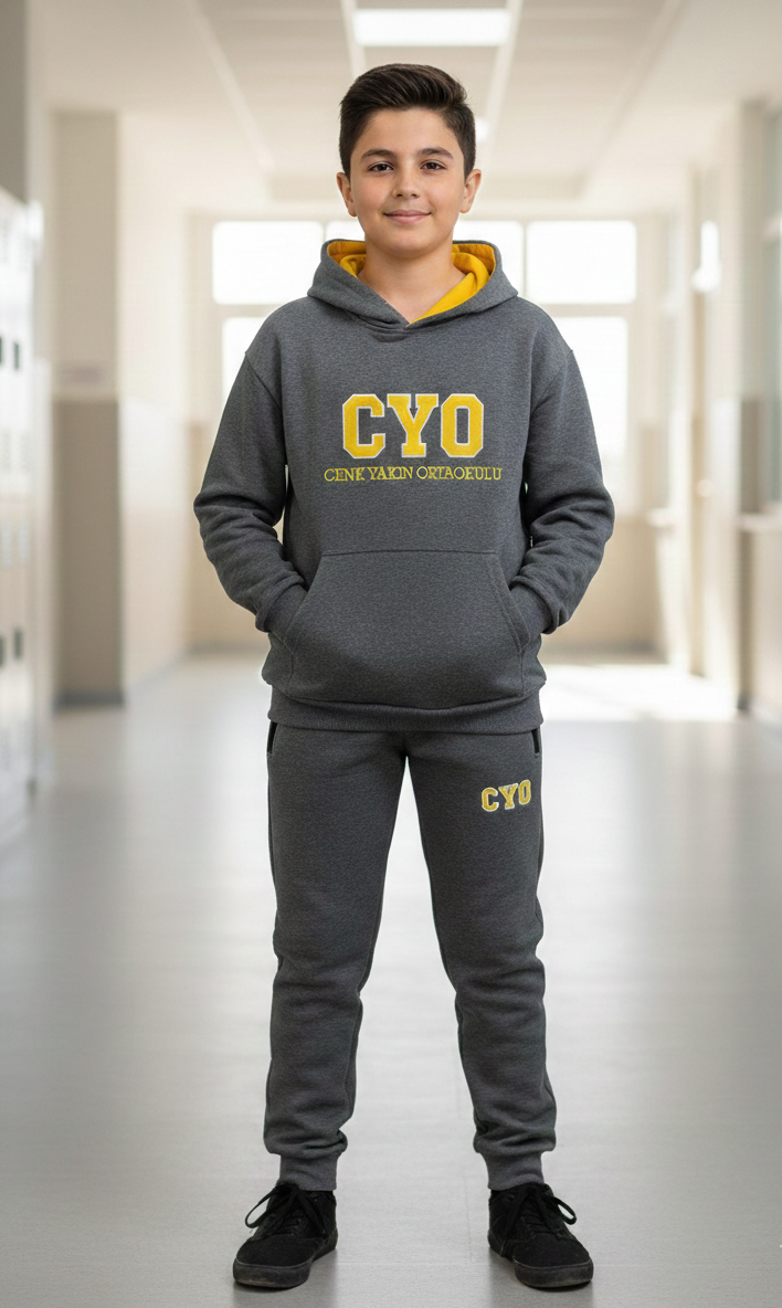 Eryaman Cenk Yakın Ortaokulu Kışlık Tek Alt Eşofman