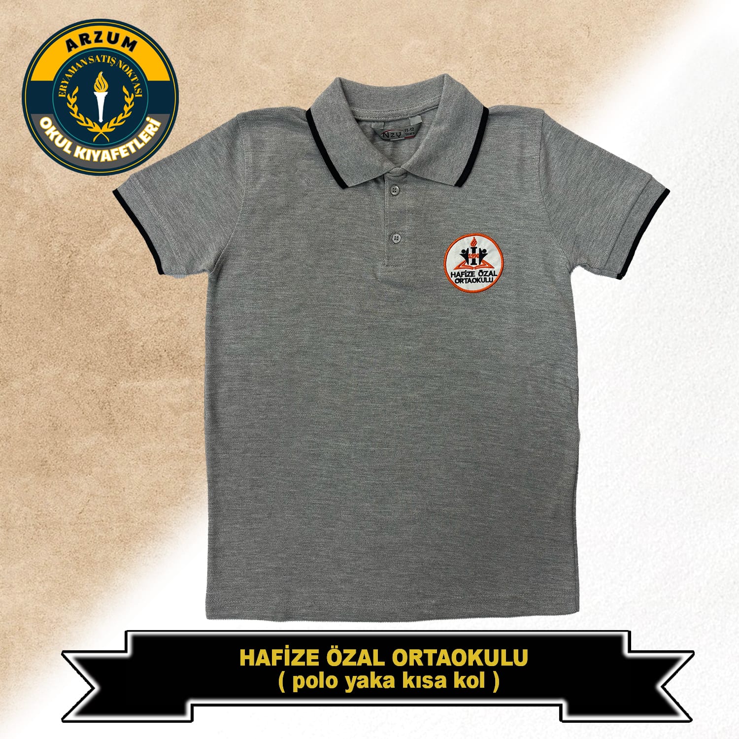 Hafize Özal Ortaokulu Polo Yaka Kısa Kol