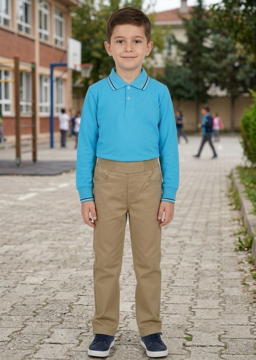 Eryaman İlhan Gerim İlkokulu Polo Yaka Uzun Kol